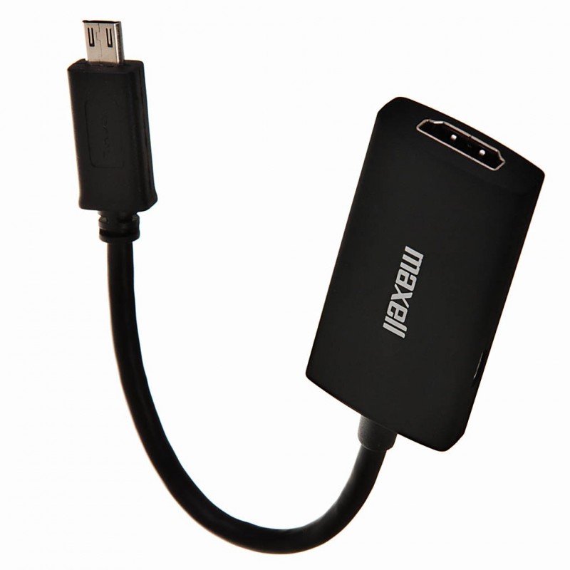 Cable con puerto MHL 2.0 a HDMI + Adaptador de poder MHL-2 Maxell
