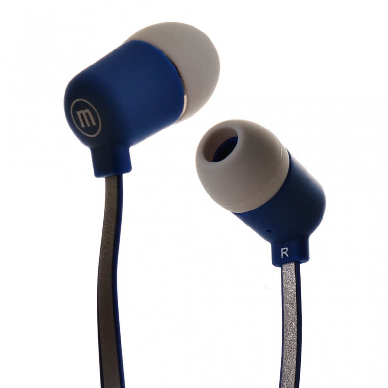 Audífonos de botón con cable reflectivo y micrófono RFLX-100 Maxell