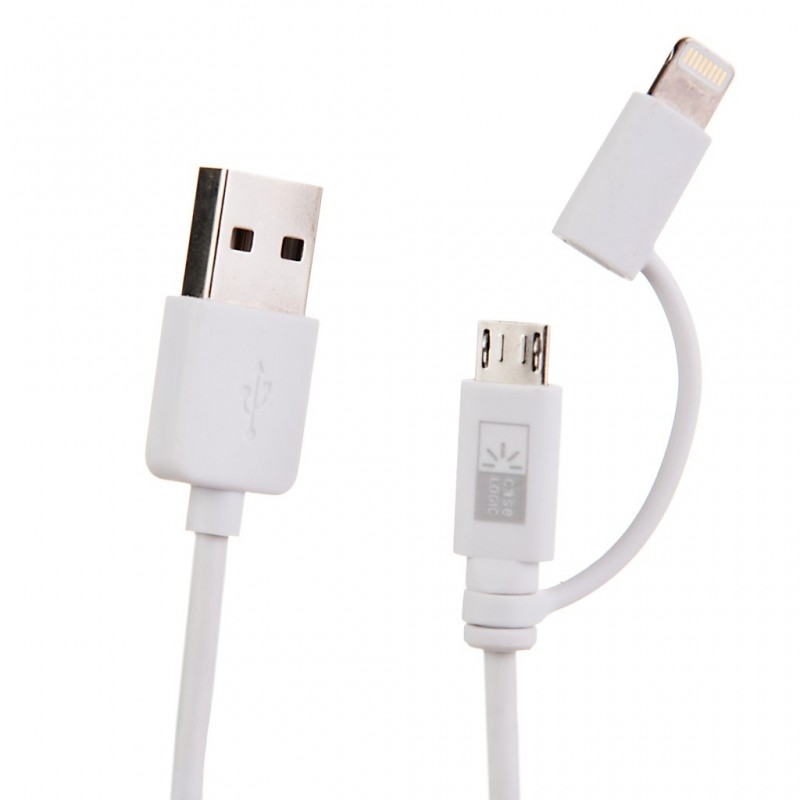 Cable USB con conector Lightning y micro USB Case Logic