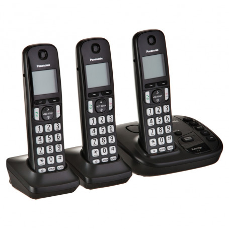 Teléfono inalámbrico con 3 auriculares 1.8" KX-TGD223 Panasonic