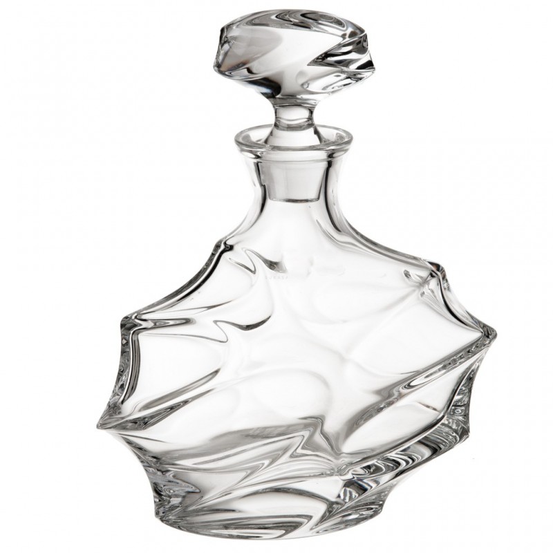 Botella Decanter con Tapa Clear de Vidrio Calypso Jihlavske