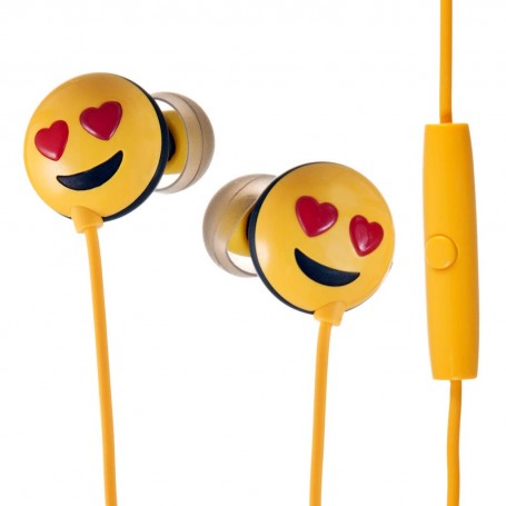 Audífonos con cable Emoji Amor