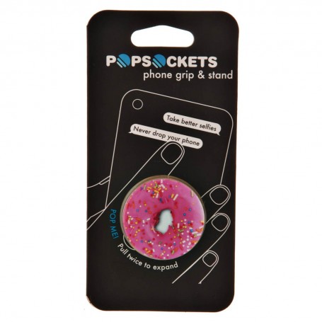 Soporte plegable para equipos electrónicos Pink Donut Popsockets