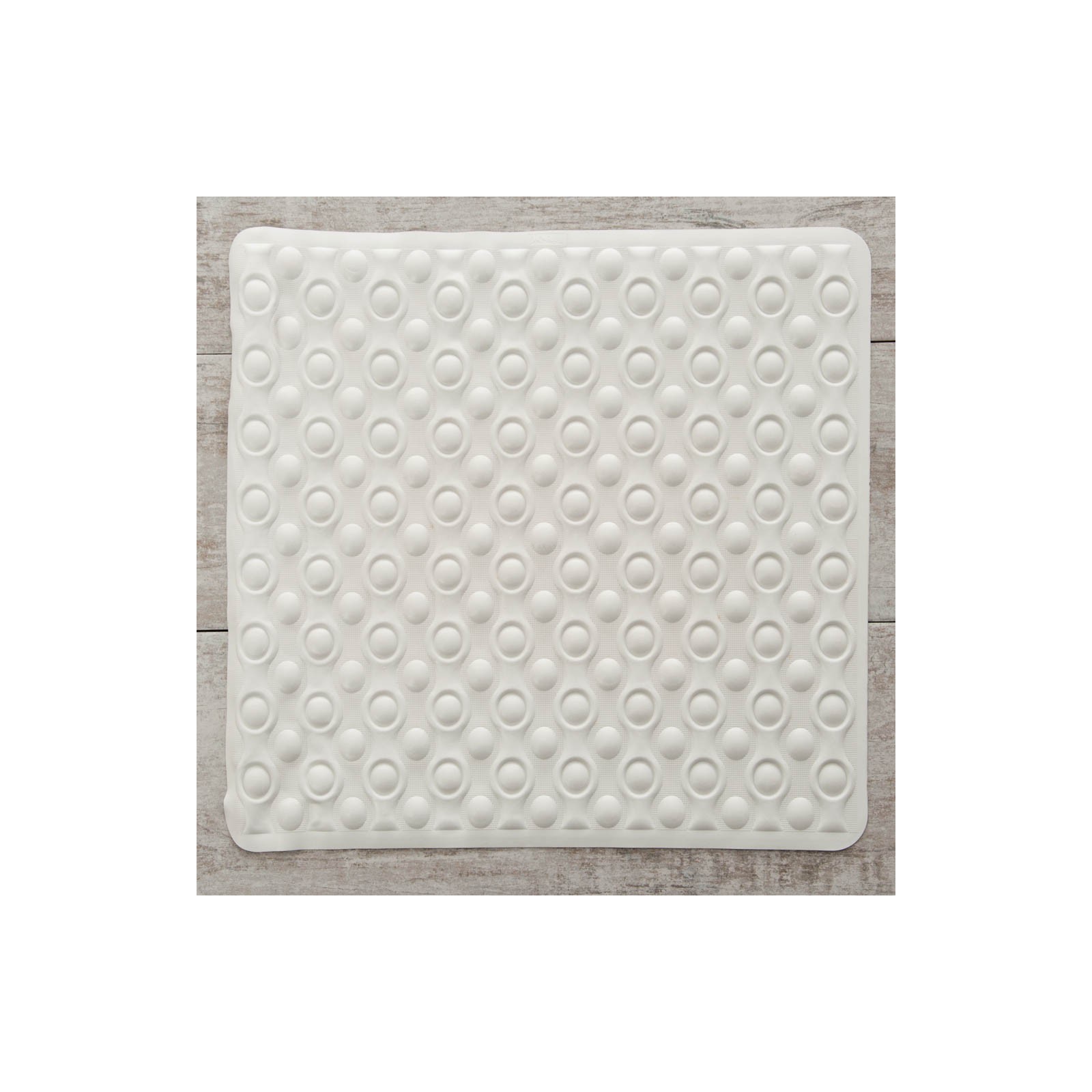 WENKO Alfombra de baño Sand and Stone TPR 54 x 54 cm alfombra para ducha antideslizante con ventosas Multicolor Plástico 