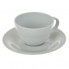 Juego de taza y plato para té Borde Líneas Spal