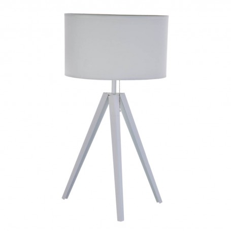 Lámpara de mesa con pantalla redonda Trípode