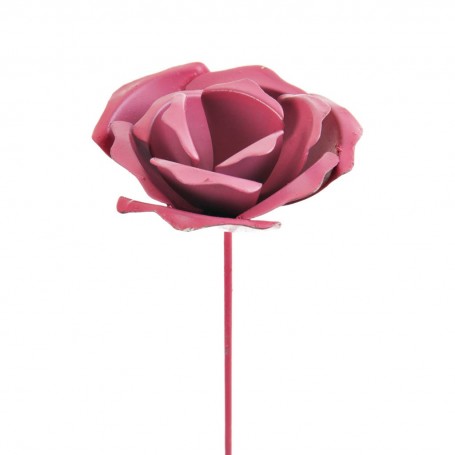 Rosa decorativa Metálica Haus