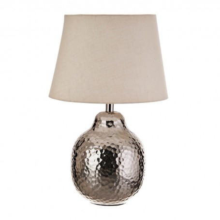 Lámpara de mesa Martillado Silver / Natural Haus