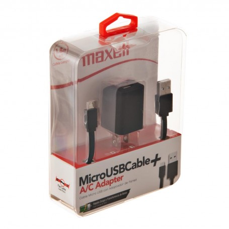Cable Micro USB con adaptador de pared Maxell