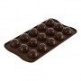 Mini molde para chocolate Bolitas Tartufino Silikomart
