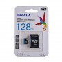 Memoria micro SD + Adaptador SD Class 10 / 128GB Adata