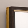Espejo rectangular con marco Negro / Dorado Haus