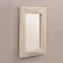 Espejo rectangular con marco Blanco Wash Haus