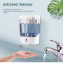 Dispensador automático de jabón líquido / gel anti-bacterial con sensor