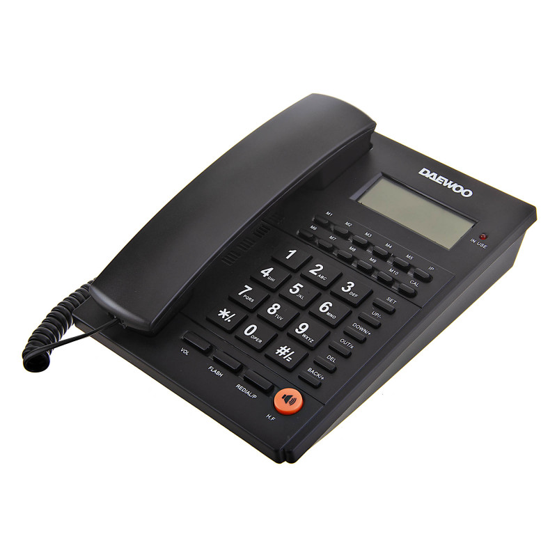 Teléfono alámbrico con identificador de llamadas / Altavoz / Calculadora DI-CID317 Daewoo