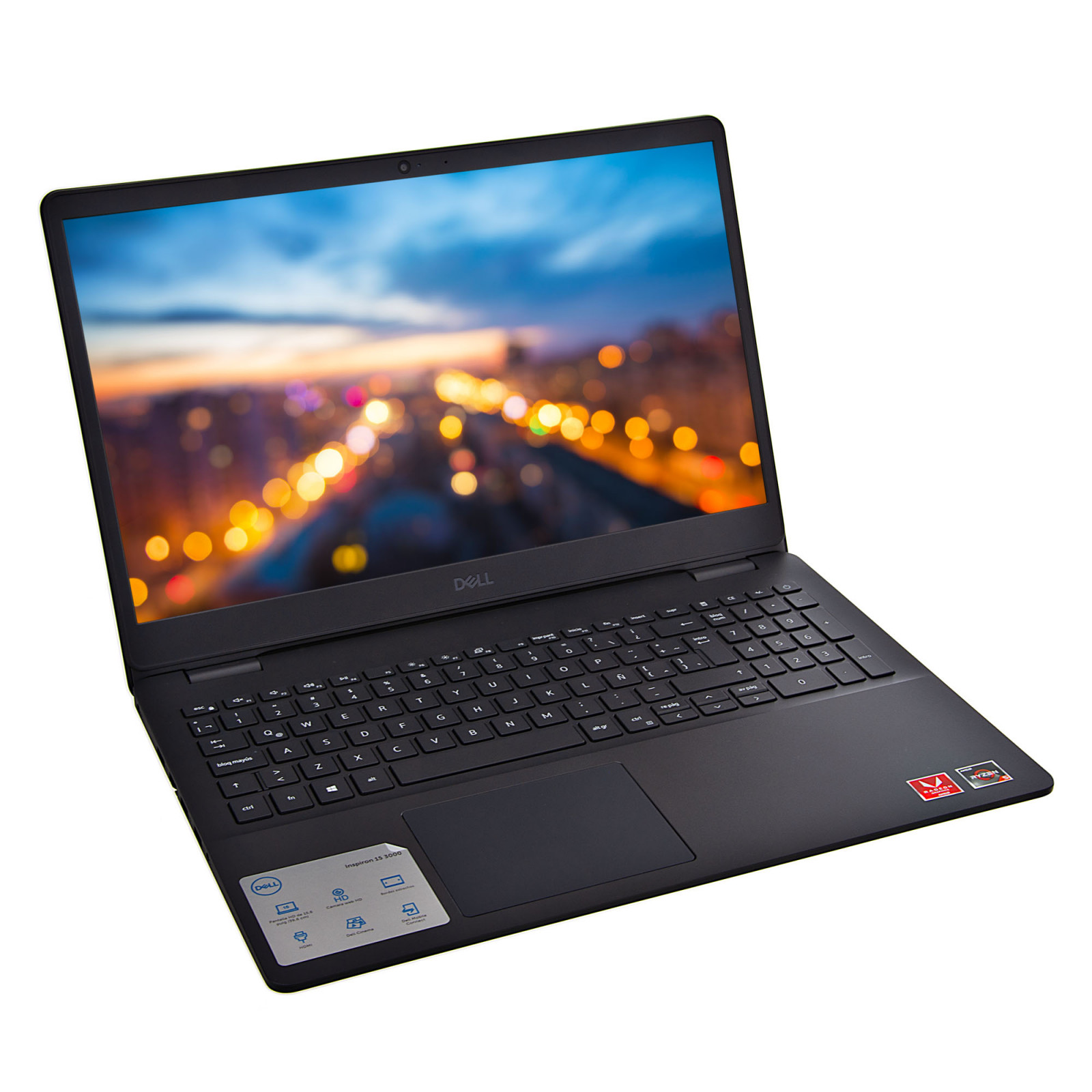 Laptop Inspiron 3505 Ryzen 5 3450U 8GB / 256GB SSD Win10 Home 15.6" Dell