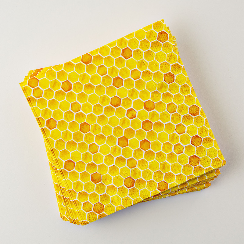 Juego de 20 servilletas lunch Bee Inspired Yellow