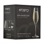 Juego de 6 Copas Flauta para Champagne 0.21 L / 7.1 Oz Splendour Krosno Glass