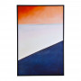 Cuadro con marco Abstracto Naranja / Blanco / Azul Haus