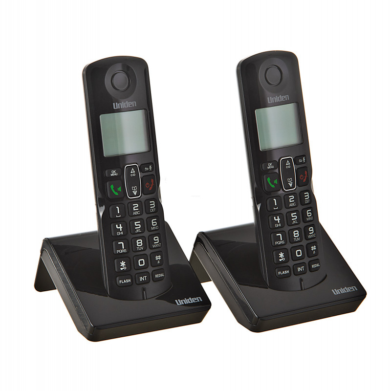 Teléfono inalámbrico Doble base / Pantalla retroiluminada / Altavoz AT31012BK Uniden