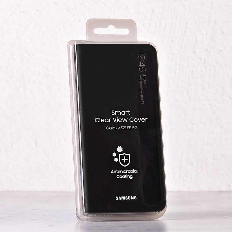 Samsung Estuche para celular S21 FE 5G con visor de notificaciones