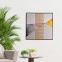 Cuadro con marco Abstracto Turquesa / Dorado Haus