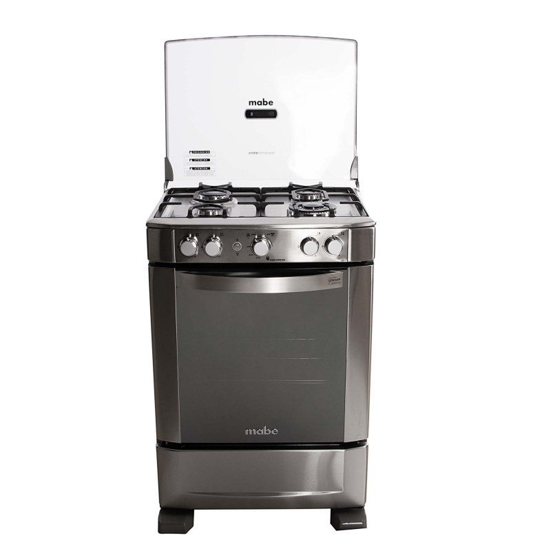 Mabe Cocinas a gas 4 quemadores Grill / Parrilla autodeslizable 60cm EM6060FX2