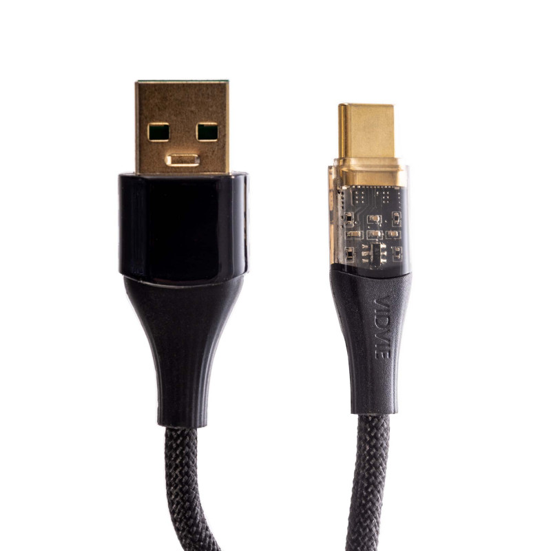 Cable Tipo-C / USB con hilo trenzado 5V CB4017/TC VIDVIE