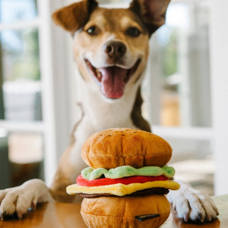 Juguete para mascota hamburguesa 3 piezas Play Pet