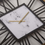 Reloj de Pared Cuadrado Negro / Dorado Haus