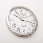 Reloj de Pared Redondo Blanco / Silver Haus