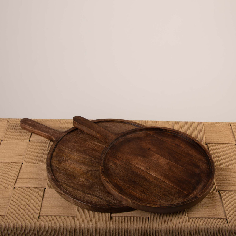Caja para té elaborada en madera con 4 divisiones Tapa Labrada.