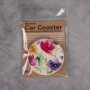 Posavaso absorbente de cerámica para auto Multi Flores