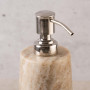 Dispensador para jabón de mármol y metal Habano / Silver Haus