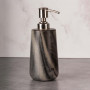 Dispensador para jabón de mármol y metal Gris / Silver Haus