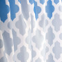 Cortina para baño con ganchos Clásico Blanco / Azul