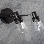 Lámpara Reflectora Mediana 3 luces Negro / Clear