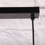 Lámpara Colgante Mediana 3 Luces con Pantallas Negro