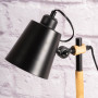 Lámpara Regulable de Escritorio Mediana Negro / Natural