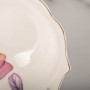 Juego de 6 Platos Cereal de Porcelana Flor Romantic Blanco / Rosa Haus