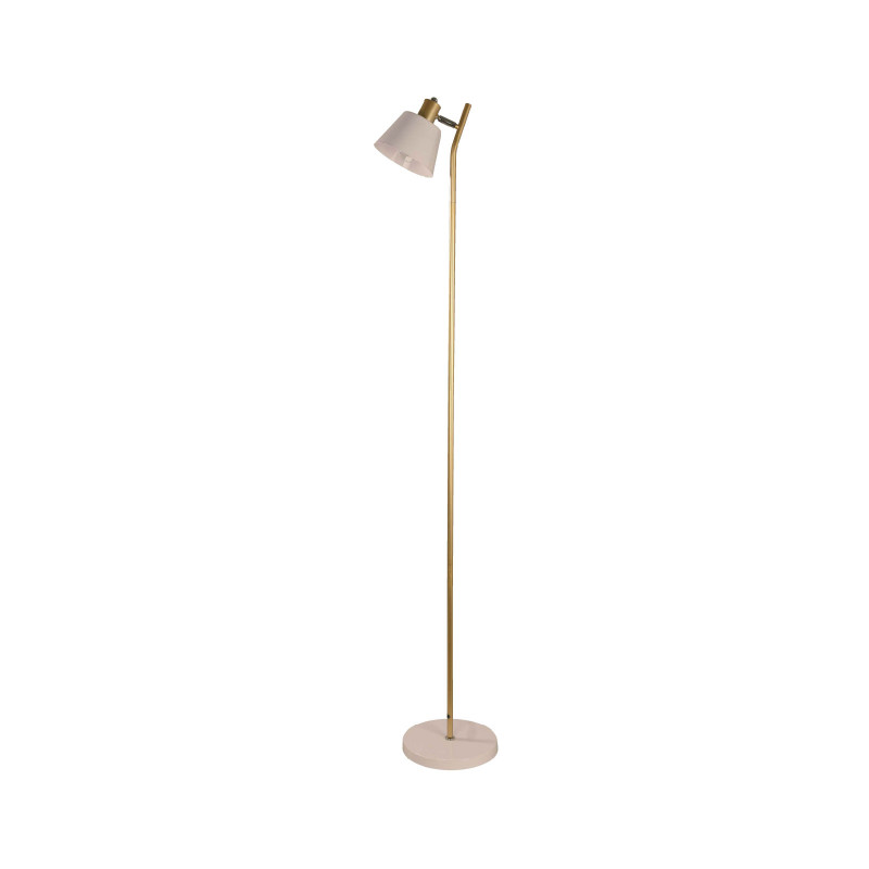 Lámpara de Piso Blanco / Dorado