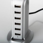 Case Logic Cargador para Pared con Indicador LED y 6 Puertos USB 40W