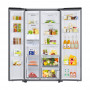 Samsung Refrigerador Bespoke Side by Side RS23CB700A7GED 590L Blanco / Silver