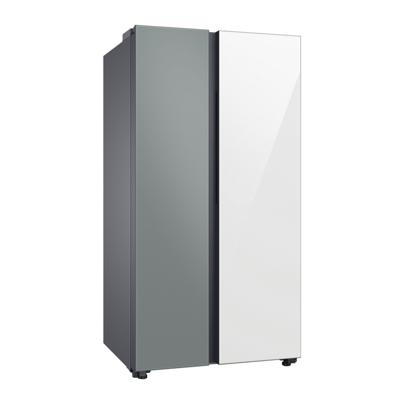 Samsung Refrigerador Bespoke Side by Side RS23CB700A7GED 590L Blanco / Silver