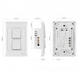 Steren Interruptor Doble Wi-Fi SHOME-116 Smart Home para Pared Programa Horarios 600W