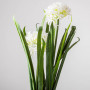 Planta Artificial con Flores Beige y Maceta 84cm Plástico / Hierro
