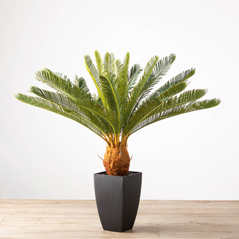 Planta Artificial Palma con Maceta 80cm Plástico / Hierro