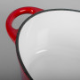 Umco Olla Cacerola Roja Ovalada 30cm de Hierro Francés Fundido Enlozado para Inducción