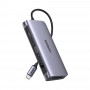 Adaptador USB-C a 3 USB / HDMI / VGA / SD Card / 3.5mm / RJ45 / TF CArd / USB-C de Transferencia Rápida