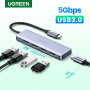 Adaptador HUB USB-c a 4 USB / USB-C Transferencia Rápida Ugreen
